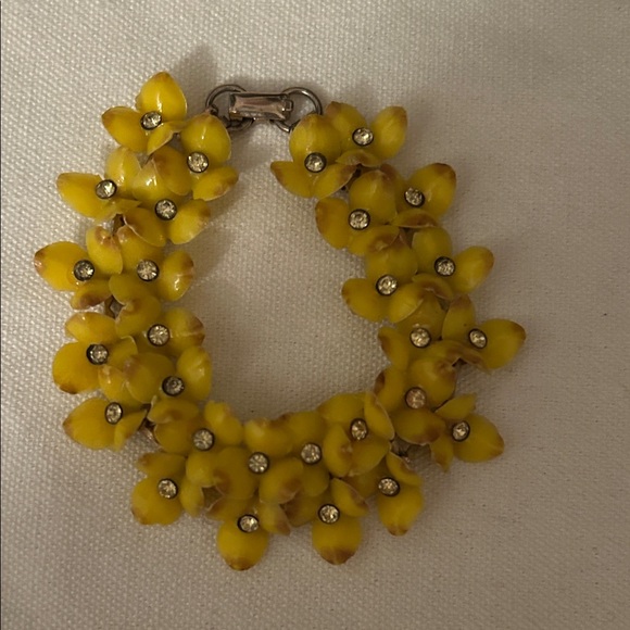 Jewelry - Vintage Yellow Floral Bracelet